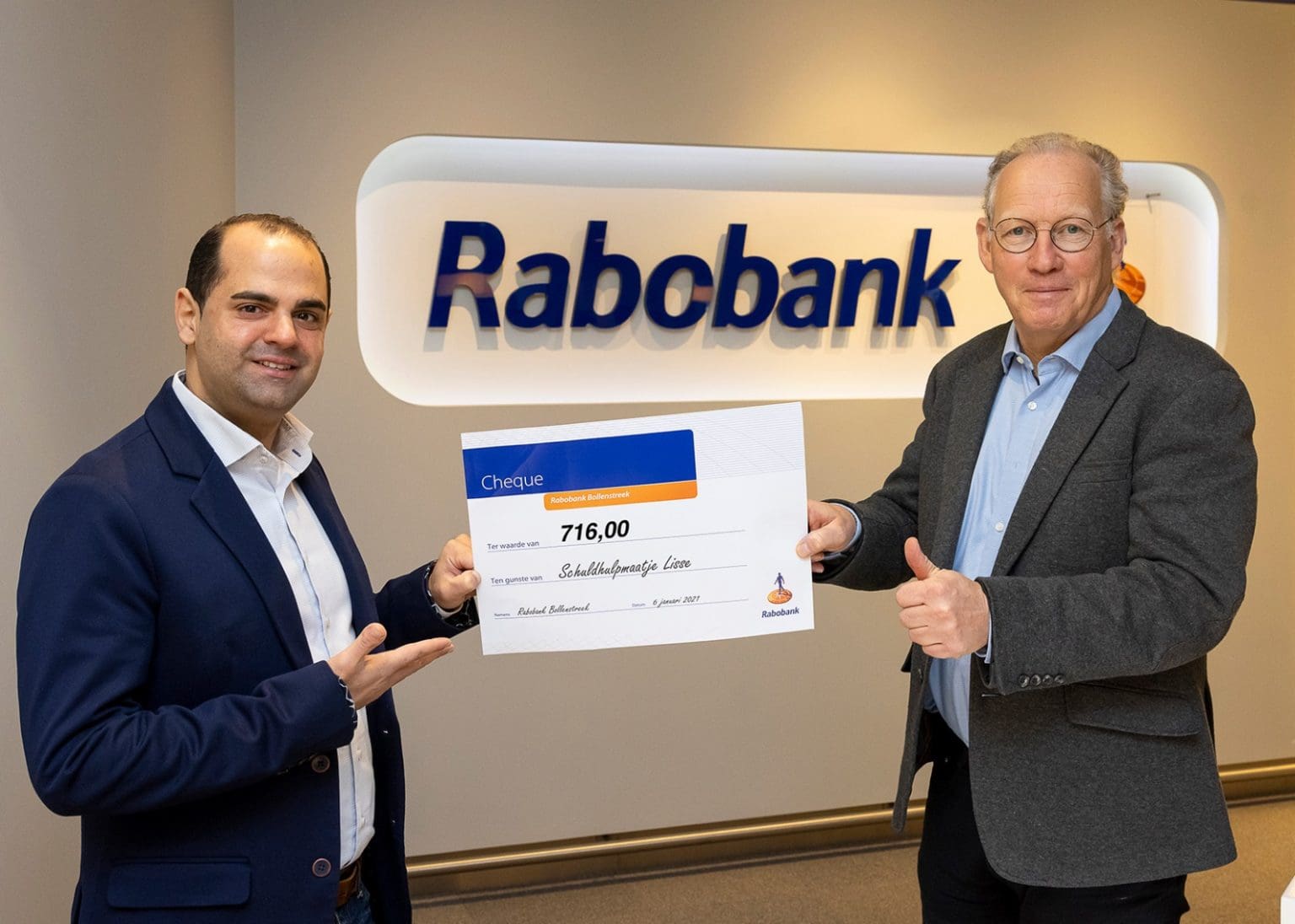 Rabobank Steunt SchuldHulpMaatje Lisse Bollenstreek Omroep