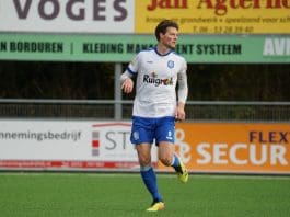Hattrick Van Veen helpt Hillegom aan gedeelde koppositie in eerste klasse