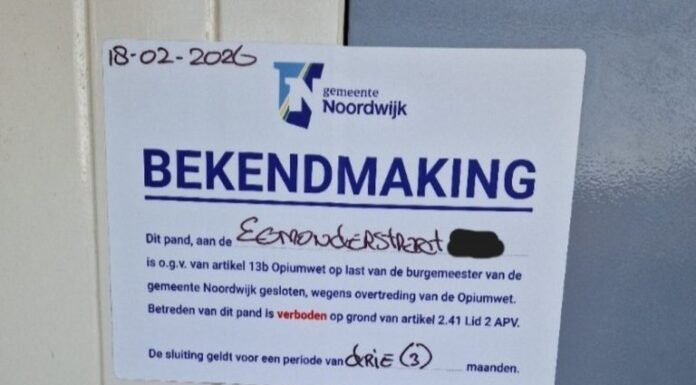 Burgemeester sluit Noordwijkse woning voor drie maanden na drugsvondst