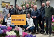 Hyacintenkwekers halen recordbedrag op voor jonge kankerpatiënten