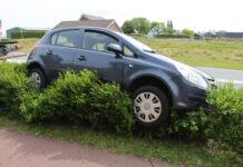 Automobiliste raakt van de weg en komt in bosjes tot stilstand in Noordwijkerhout