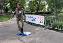 AZC protest in Hillegom