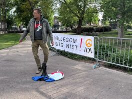 AZC protest in Hillegom