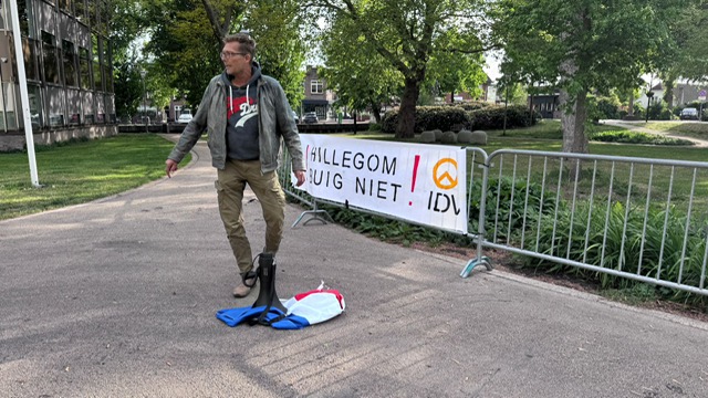 AZC protest in Hillegom
