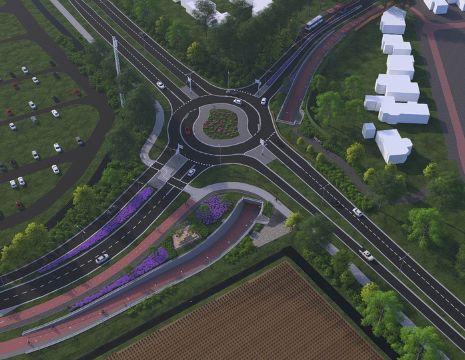 Fiets- en voetgangerstunnel bij Keukenhofdreef Lisse stap verder