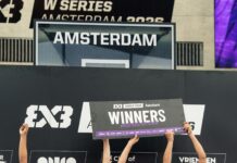 Noor Driessen wint met 3×3 basketbalteam toernooi in Amsterdam