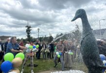 Controversiële eend geplaatst in park Molentocht