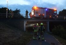 Schade aan wegdek na brandstichting in fietstunnel in Noordwijkerhout
