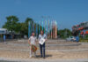 Nieuw kunstwerk StrekenZicht onthuld op rotonde in Noordwijk
