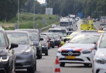 Veel vertraging op A44 bij Sassenheim door ongeval