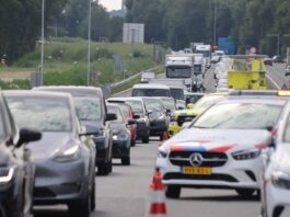 Veel vertraging op A44 bij Sassenheim door ongeval