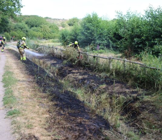 Brandweer met twaalf voertuigen opgeroepen voor natuurbrand bij Noordwijk