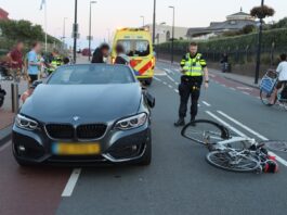 Fietsster raakt gewond bij aanrijding uitgaansgebied Noordwijk