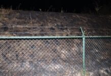 Bermbrand bij voetgangerstunnel onder N206 in Noordwijkerhout