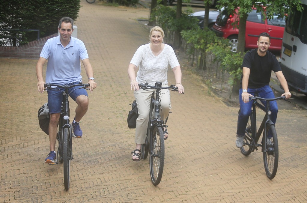 CDA op de fiets langs inwoners Noordwijk, Noordwijkerhout, De Zilk