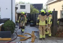 Dakbrand bij woning aan Kerkstraat in Noordwijkerhout