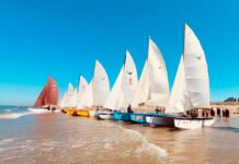 Noordwijk wint catamaranrace met oldtimers van Katwijk