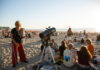 Grote drukte op strand Noordwijk voor zonsverduistering