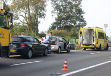 Lange files na botsing A44