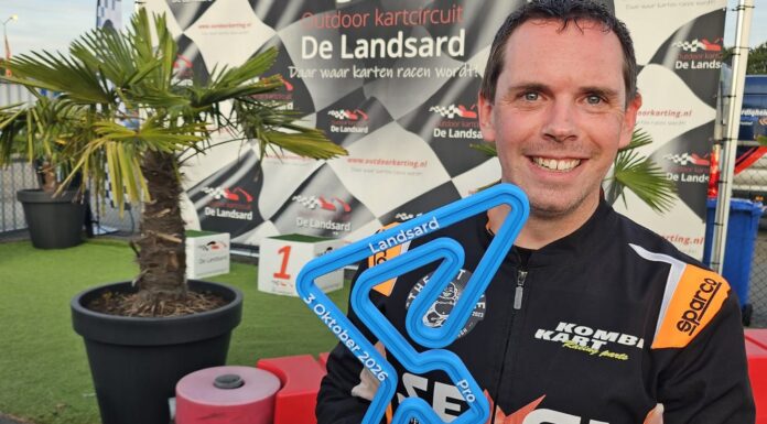 Podiumplek voor kartcoureur Maikel van Beek