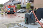 Brandweer blust brand in ondergrondse container in Sassenheim