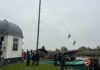 Eerste schepen komen aan in Warmond voor de jaarlijkse strontrace