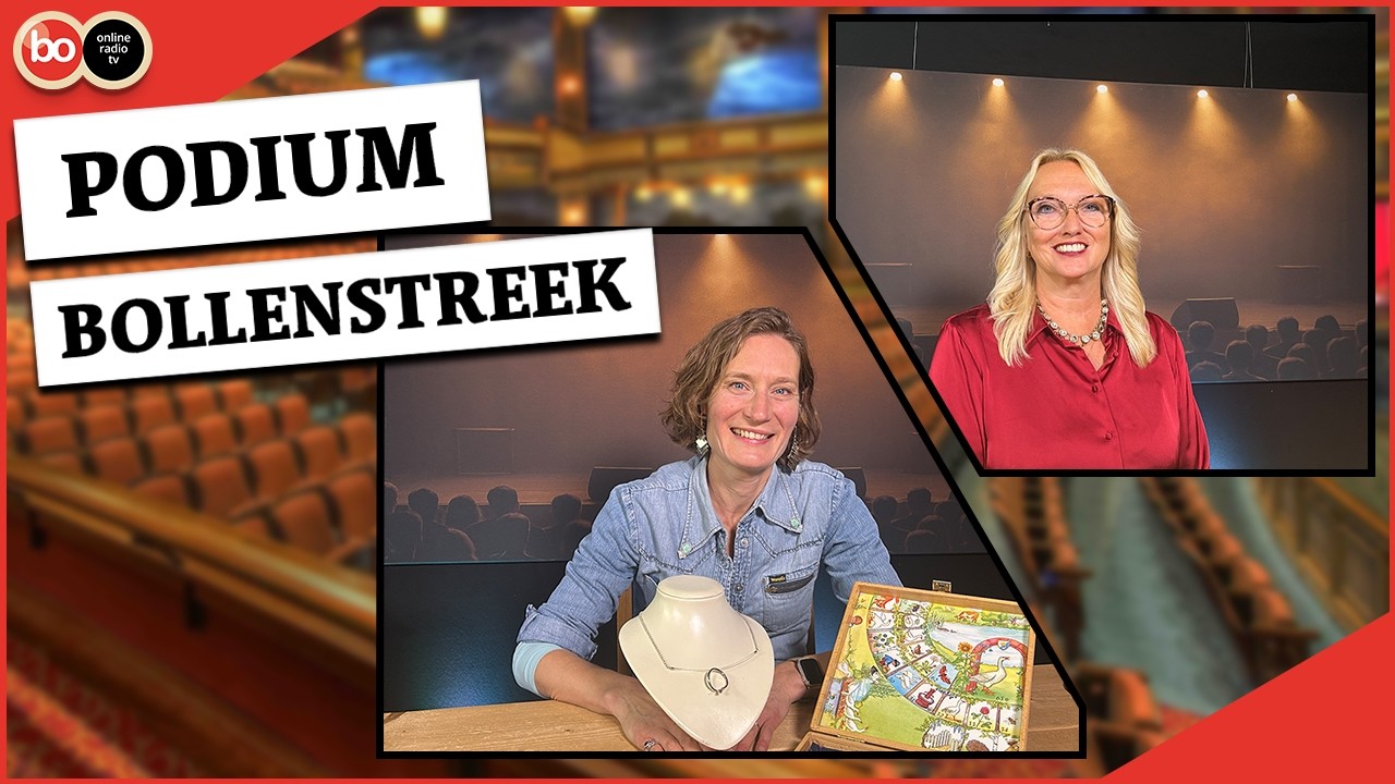 Sieradenkunstenaar Bea Knijf uit Sassenheim en in Warmond exposerende Nicoline de Lijzer in TV-progr